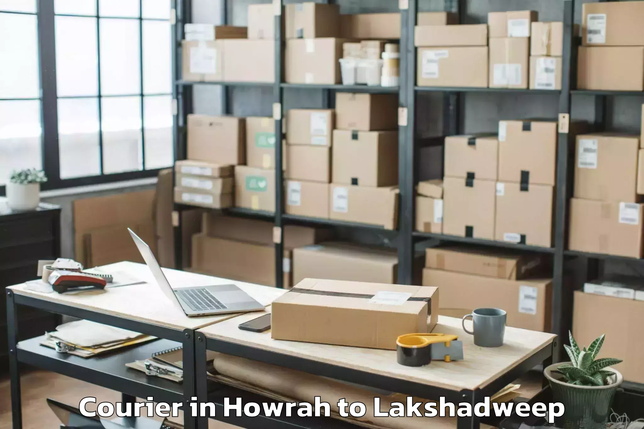 Professional Howrah to Andrott Courier